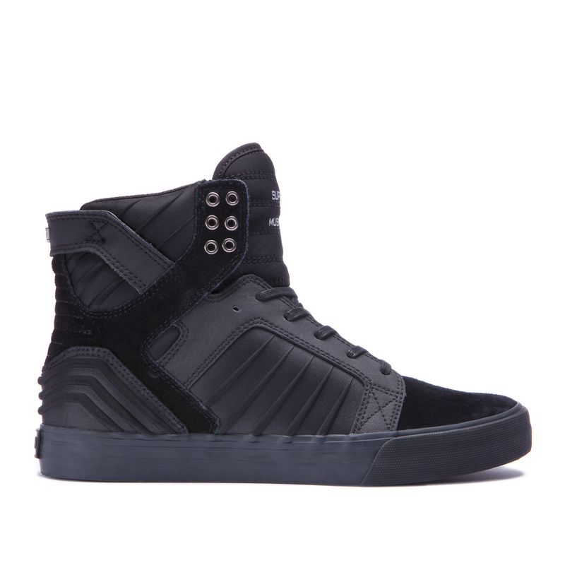 Supra Skytop Evo High Top Schuhe Damen - Grau/Schwarz BWC78534